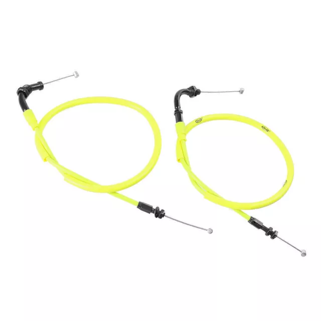 2pcs Motorcycle Accelerator Lines Gas Trains for Honda CBR600RR 2007-12 Yellow