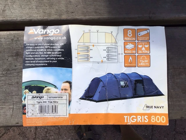 VANGO TIGRIS 800 Person Family Tent Used But Great condition