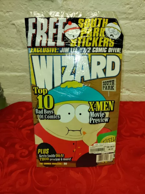 Wizard Comics Magazine April 1998 #80 South Park in plastic With Stickers