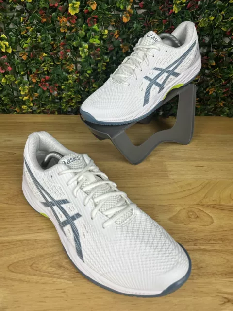 Asics GEL-GAME 9 PADEL Court Shoes Tennis Pickleball 1041A337 White Mens 10 GUC