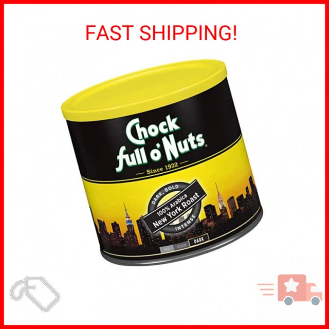 CHOCK FULL O’NUTS New York Roast, Dark Roast Ground Coffee 11.74