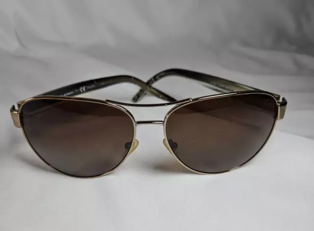 Tory Burch Aviator Sunglasses TY6051 3198T5 Silver Metal Brown Polarized PARTS