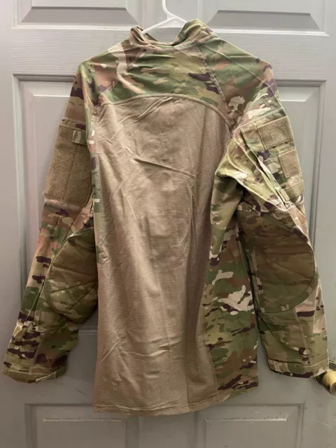 Nwt Army Issue Ocp Multicam Combat Shirt Flame Resist 1/4 Zip Extra Large Xl 2