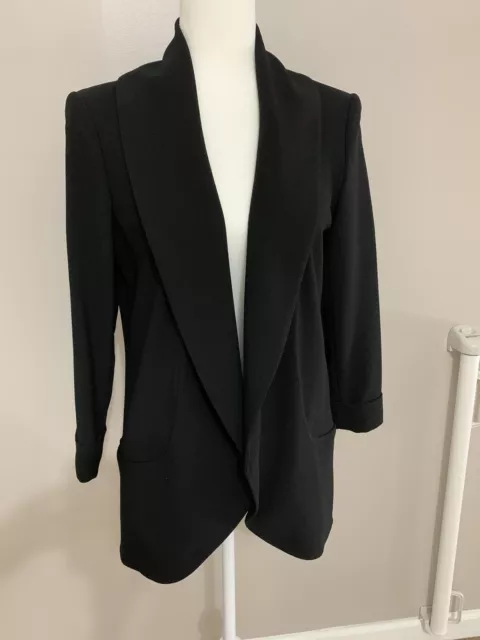 Calvin Klein Womens Black Blazer Size Small