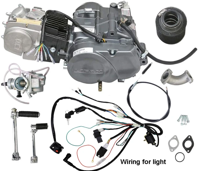 LIFAN 140CC ENGINE Motor Kit +Wire Loom For Pit Bike Honda ATC70 CT90