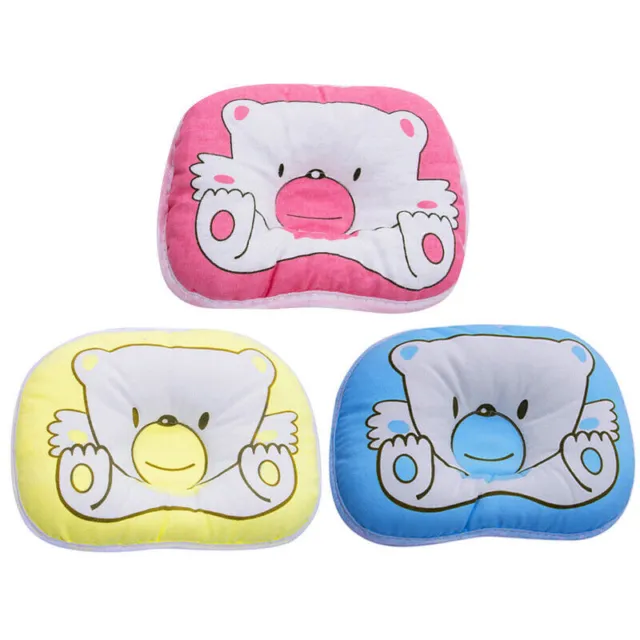 Newborn Baby Cot Pillow Cushion Pad Soft Infant Baby Support Prevent Flat Head