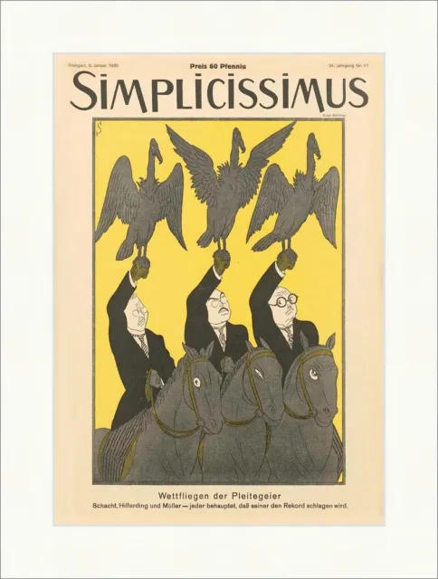 Titelseite der Nummer 41 von 1930 Erich Schilling Geier Simplicissimus 1781