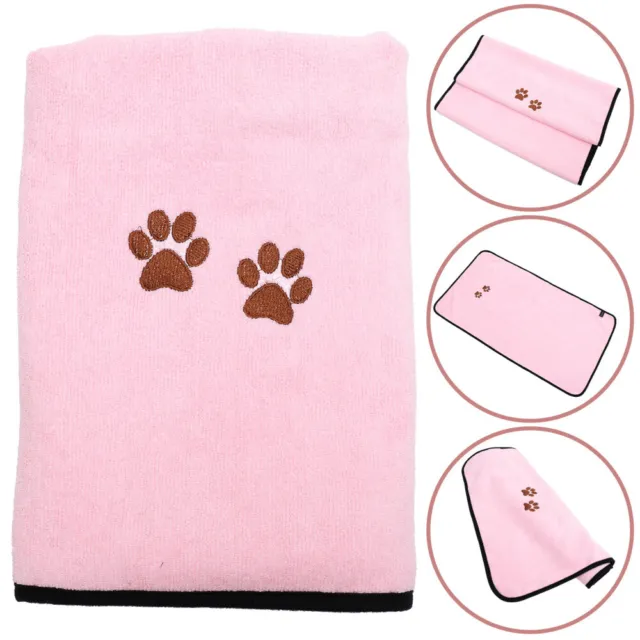 Albornoz seguro para gatos lana acurrucado estera de vestir mascota toalla de baño