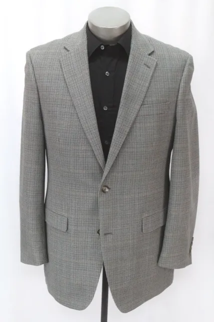 mens micro houndstooth RALPH LAUREN silk wool blazer jacket sport suit coat 42 L