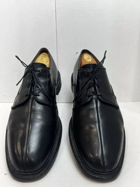 Allen Edmonds "Dickson" Size 11.5 D Black Leather Split Toe Oxfords Shoes