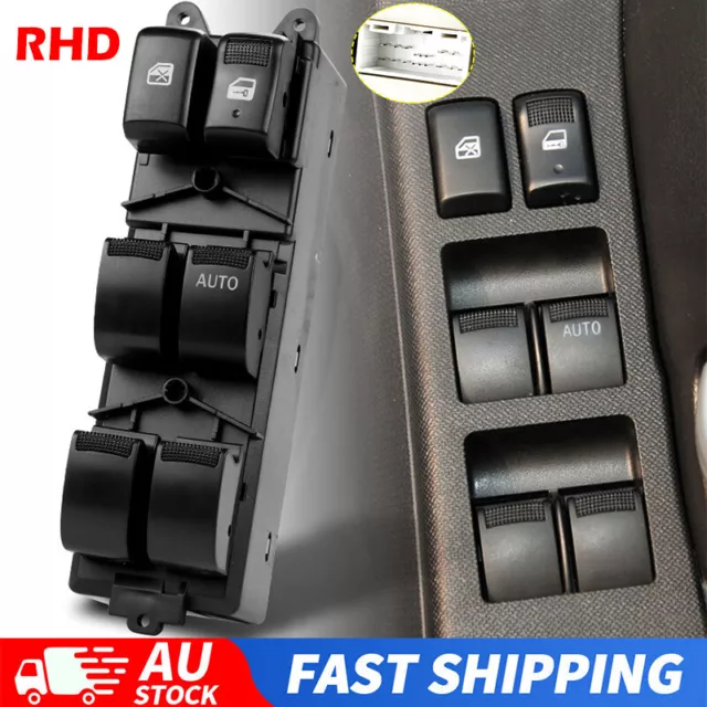 Master Power Window Switch for ISUZU DMAX 4 Door MU-X 2012-2019 Driver Control