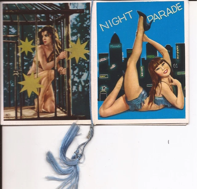 Calendarietto da barbiere 1964 NIGHT PARADE condizioni PERFETTE + bustina