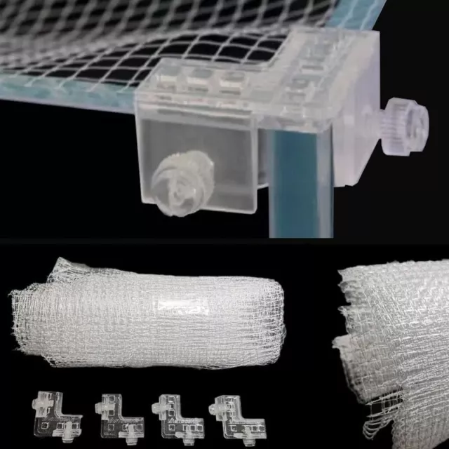 Mesh Netting Fish Tank DIY Invisible Net Clear Anti Jumping Replacement Aquarium