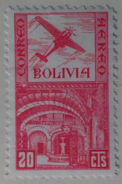 Bolivia Airmail Stamp, 1938, sc#C63, Mint, VLH, OG