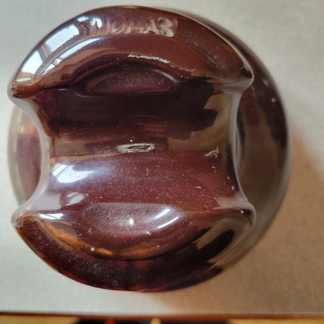 Large Thomas Porcelain Insulator Brown