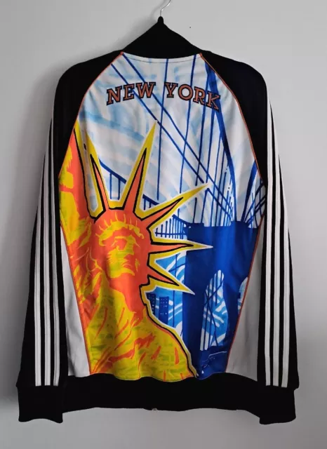 Rare Adidas New York Collection Jacket M Vintage Blouson USA NYC Knicks Liberty