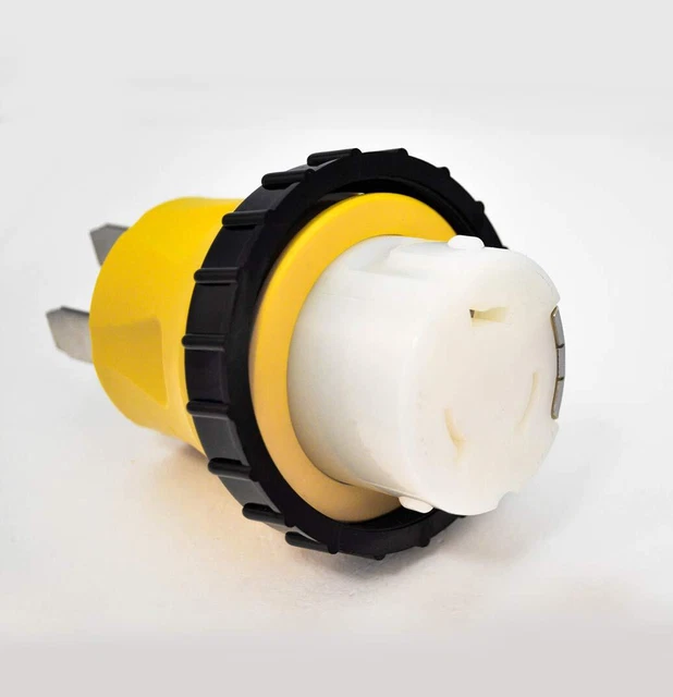 RV Shore Power Adapter 50A 14-50P Male Plug to 50A SS2-50R Female
