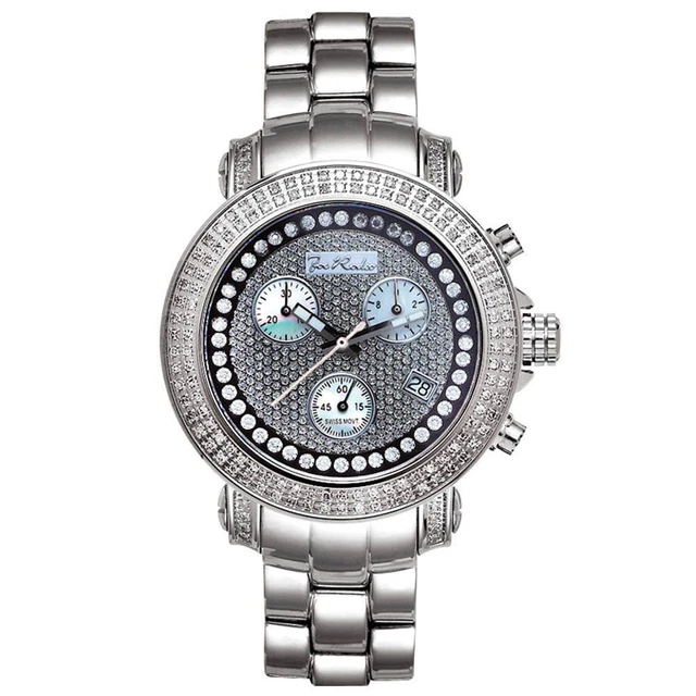 Joe Rodeo Diamond Men's Watch - RIO silver 1.25 ctw