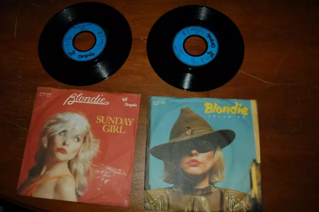 2Singles Blondie Sunday girl+Dreaming Chrysalis Records +++70er Rock Sammlung