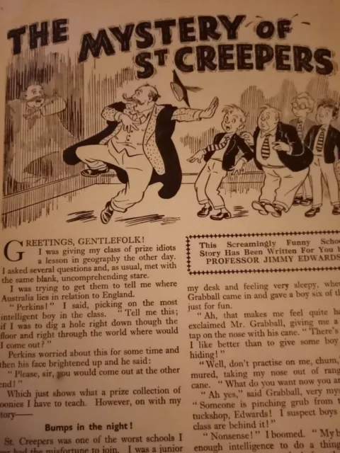 Xm11 Ephemera 1960 short story the mystery of St creepers