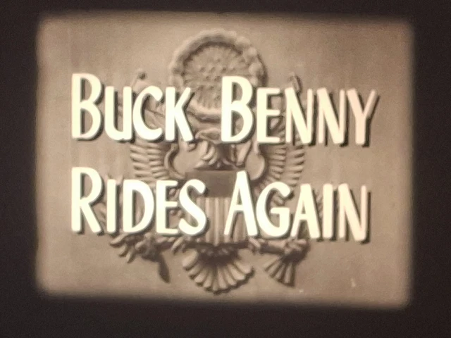 BUCK BENNY RIDES Again C1951 Uso Egypt 16Mm B/W Sound 200Ft Cine Film ...