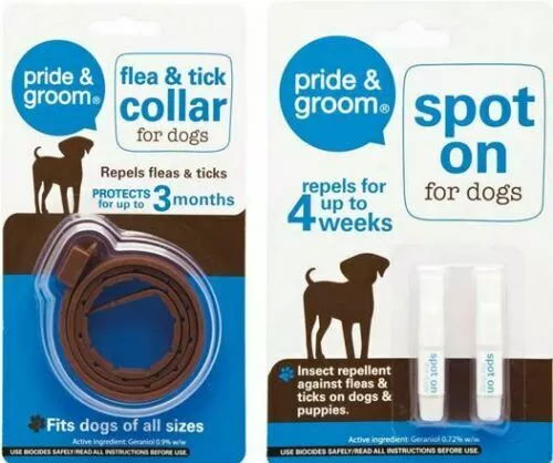 Spot On + Flea & TICK COLLAR Small large DOG Treatment Pet Home Bed Room