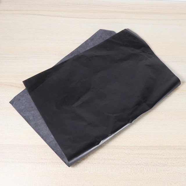 50pcs Paper Carbon Paper Sheets White Transfer Paper Tracing Graphite Paper
