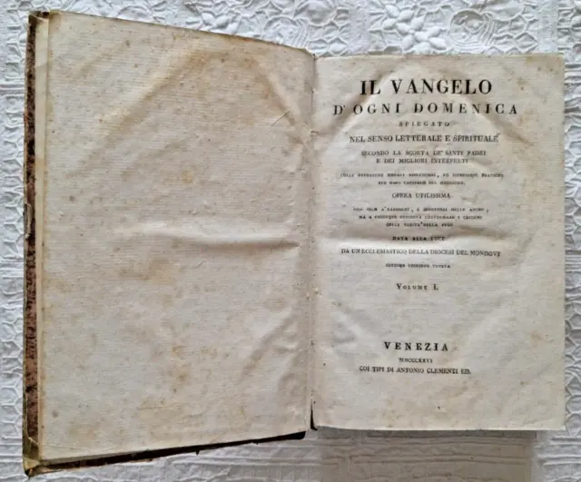 libro del 1826 dato alla luce da un ecclesiastico di MONDOVI' Volume 3