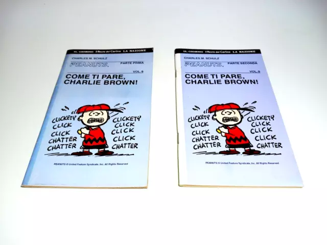 Come Ti Pare Charlie Brown Vol. 9 – Parte Prima + Seconda - Schulz PEANUTS