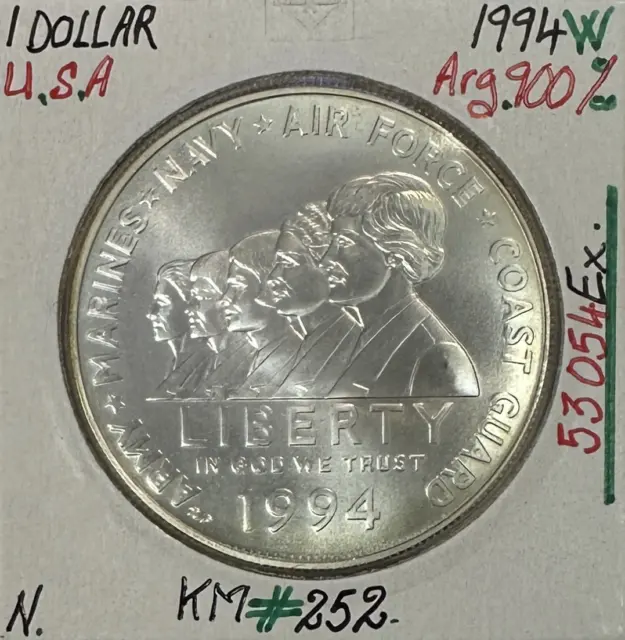 ETATS-UNIS - USA - 1 DOLLAR 1994 W - Pièce de Monnaie en argent // NEUVE