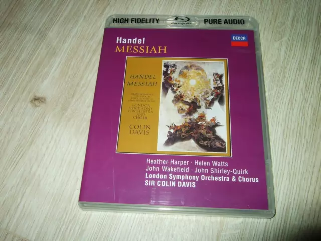 Davis : Handel Messiah High Fidelity  Blu-Ray Pure Audio Disc 2014 Decca Eu