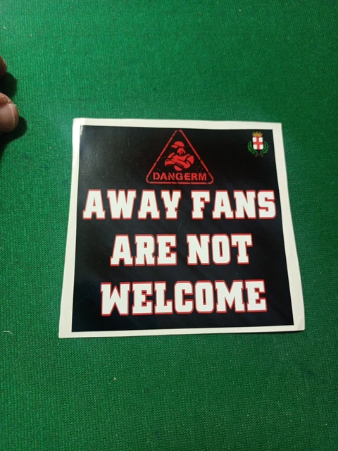 Écharpe Vintage AC Milan - FORZA MILAN - Années 80 - Supporters - Rouge