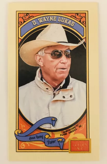 2014 Panini Golden Age Mini Hindu Brown Back D Wayne Lukas #132