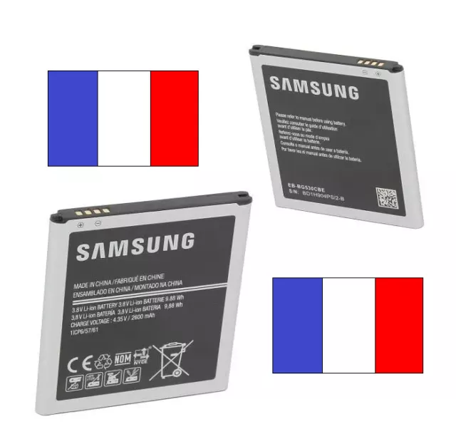 Batterie Samsung Galaxy J2 J3 J5 EB-BG530BBE/BBC/CBE/CBU EB-BG531BBE/BBC 2600mAh