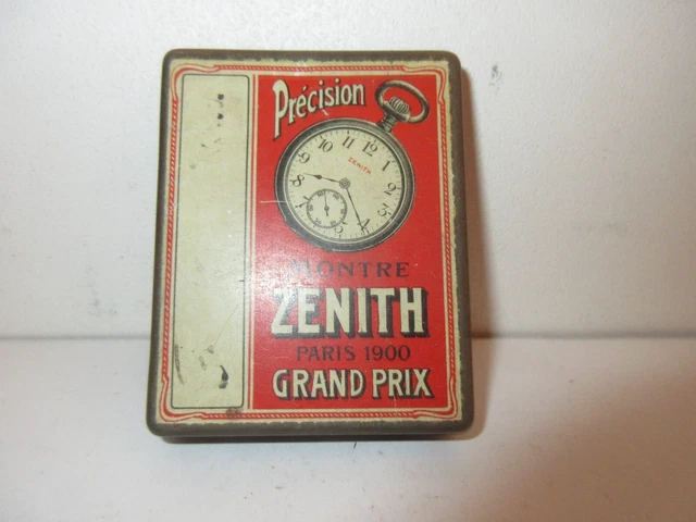 Ancienne Boîte Publicitaire Zenith Pour Montres - Coffret Vintage - Occasion
