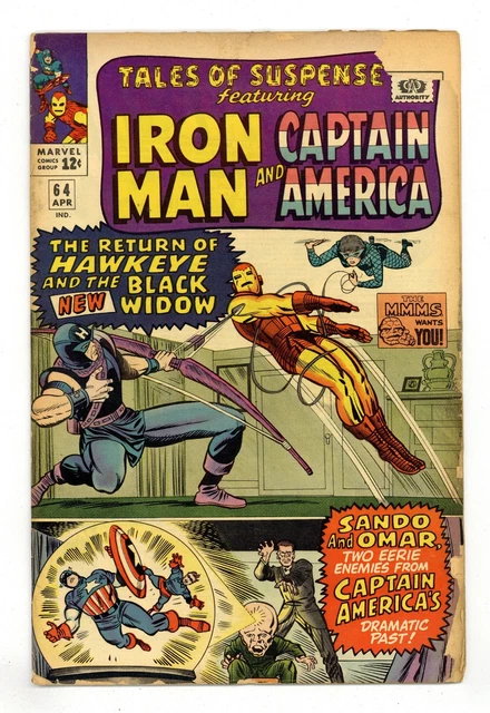 Tales of Suspense #64 GD- 1.8 1965 1st app. Black Widow costume