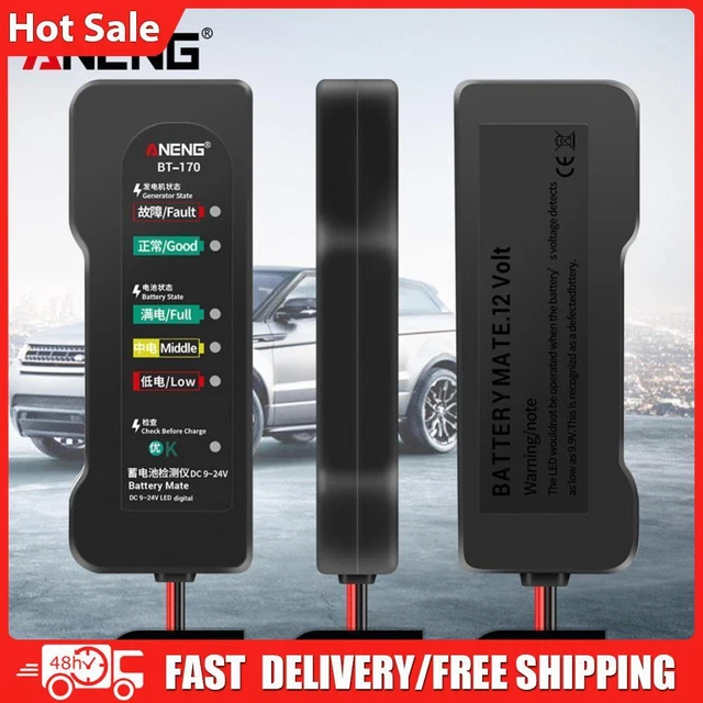 ANENG Rilevatore Batteria Universale Auto Rilevatore Batteria Moto Scooter Analizzatore