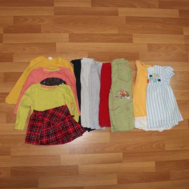 Girls Clothes Bundle Leggings Trousers T-shirts Dress Skirt 12-18 Months