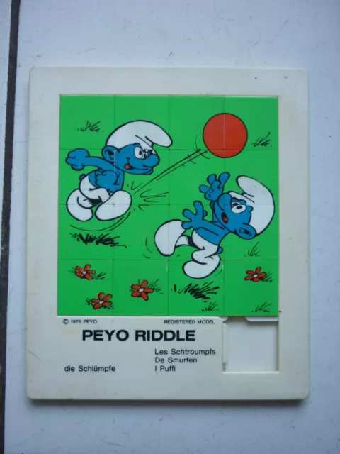 Peyo  /   Riddle  /    Les Schtroumpfs  Ballon  / 1976