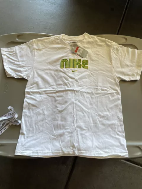 Nike T-shirt Green Yellow Buck Brazil DS Large Obo Vintage From 2003