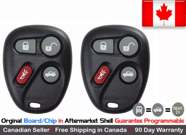 2x New OEM Replacement Keyless Remote KOBLEAR1XT Key Fob For Chevy Cadillac GMC