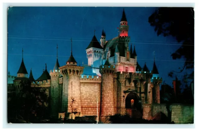 1960 Sleeping Beauty's Castle Disneyland Magic Kingdom Vintage Postcard