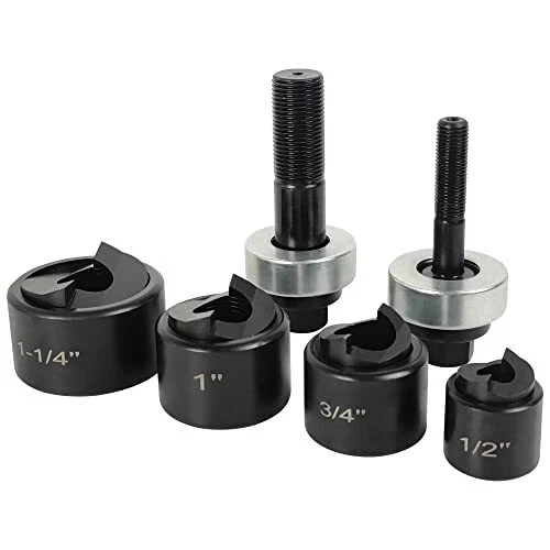 AMZCNC Manual Knockout Punch Driver Kit for 1/2 inch to 1-1/4 inch Electrical...