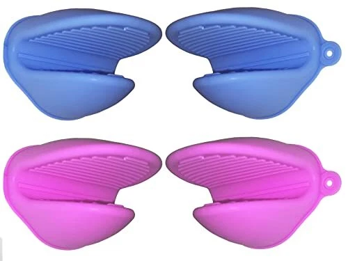 Guanti da forno in silicone, 4 pezzi, estremamente resistenti al calore, (x0x)