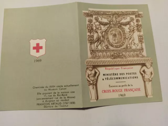 France 1969 Carnet Croix-Rouge N°2018 NEUF ** LUXE / red cross stamp notebook 3