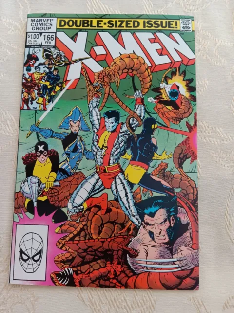 The Uncanny X-Men Comic Book Vol. 1 Number 166 (Marvel February 1983) VERY NICE!