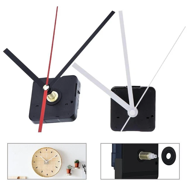 Pièce de réparation d'horloge kit de mouvement à quartz silencieux avec long