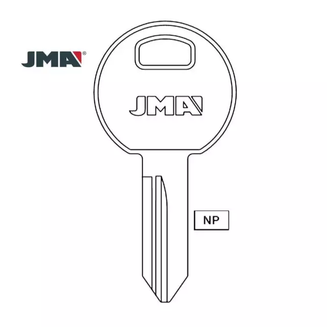 JMA Fits for 1622 Trimark Commercial Key Blank - TM14 - TRM-10D (10 Pack)