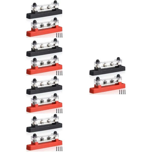 10 SETS BATTERY Terminal Block Power Distribution Terminals Single Row ...