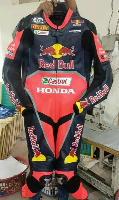 Honda Castrol Motor Gp Racing Leather Suit Available In All Size